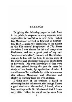 The new children. talks with Dr. Maria Montessori | Sheila Radice