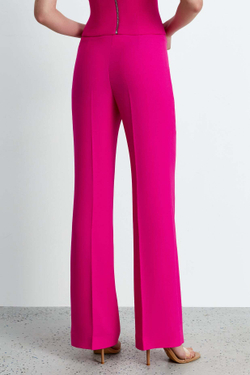 Брюки расклешенные из крепа