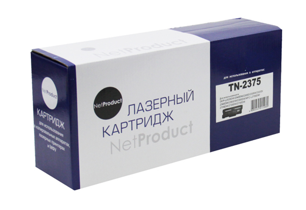 Тонер-картридж NetProduct (N-TN-2375/TN-2335) для Brother HL-L2300/2305/2320/2340, 2,6K