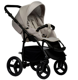 Детская коляска Indigo Impulse Eco 2 в 1 Ie02 бежевая кожа/бежевый