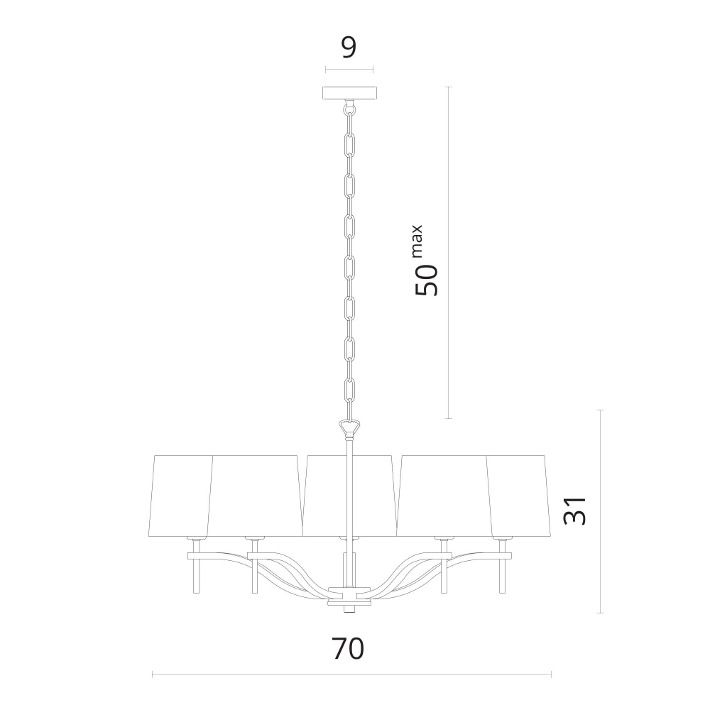 Люстра подвесная Divinare Soprano 1341/02 LM-5