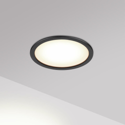 359878 WIR NT26 000 черный Светильник встраиваемый с переключателем цв. температуры IP20 LED 12W 100-265V 3000К/4000К/6000К LANTE