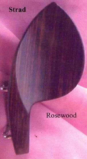 VC09Ru-4/4 Подбородник для скрипки, модель Strad. Форма крепления - U. Материал - палисандр. WBO