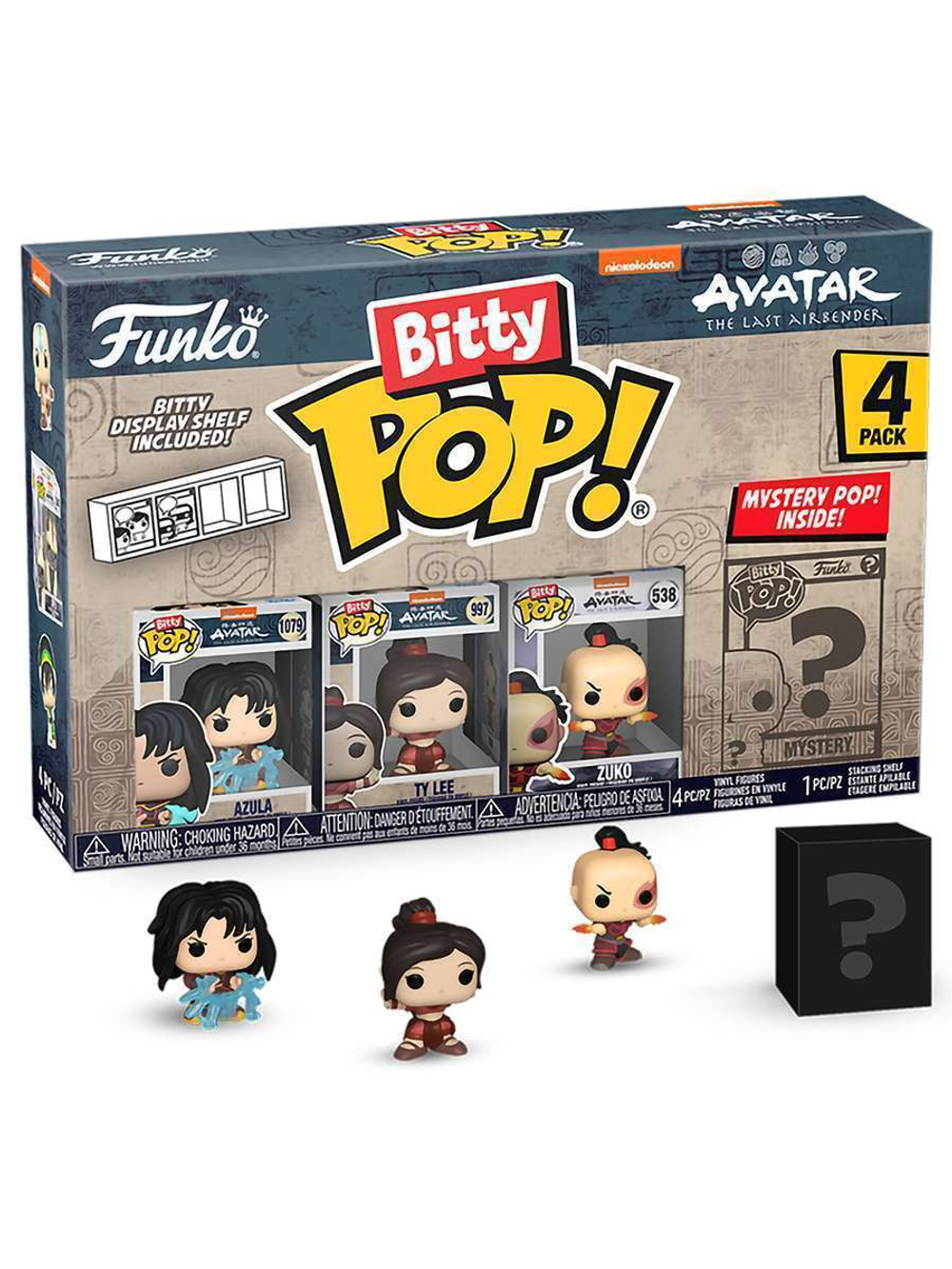 Фигурка Funko Bitty POP! Avatar The Last Airbender Azula+Ty Lee+Zuko+Mystery (1 of 4) 4PK 73057