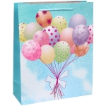 Пакет подарочный «Воздушные шарики» 26*32*10 см, микс