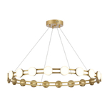 SL6610.203.20 Светильник подвесной ST-Luce золотистый/белый LED 1*40W 4000K MONRO