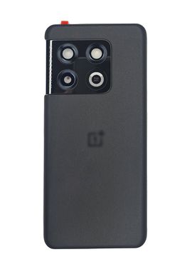 Задняя крышка для OnePlus 10 Pro черная (Volcanic Black) со стеклом камеры
