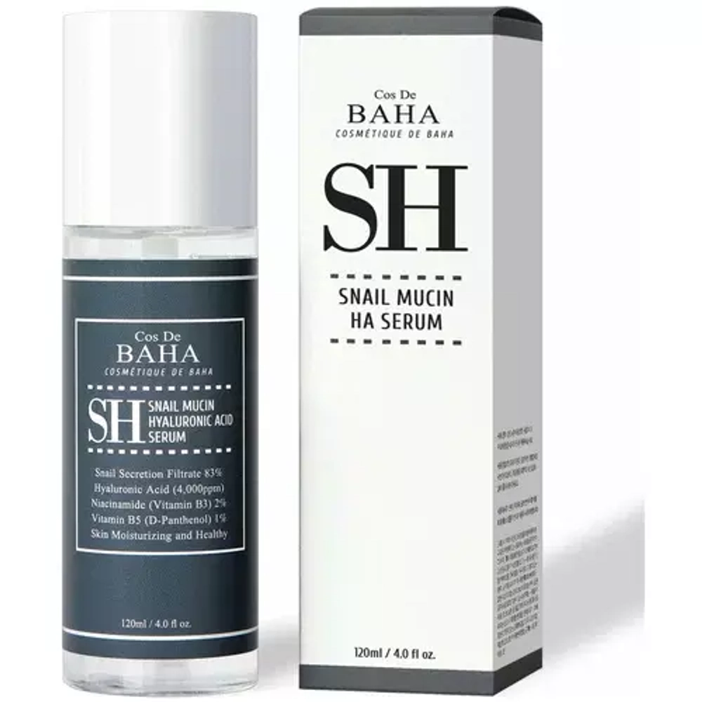 Сыворотка для лица Cos De Baha SH snail mucin ha serum 120 мл