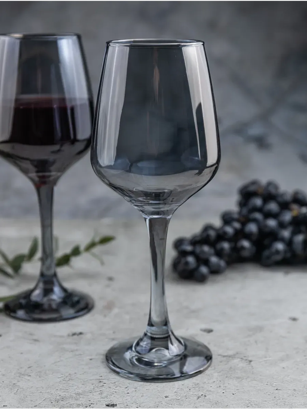 Набор бокалов для вина, 450 мл, 6 шт. серые
