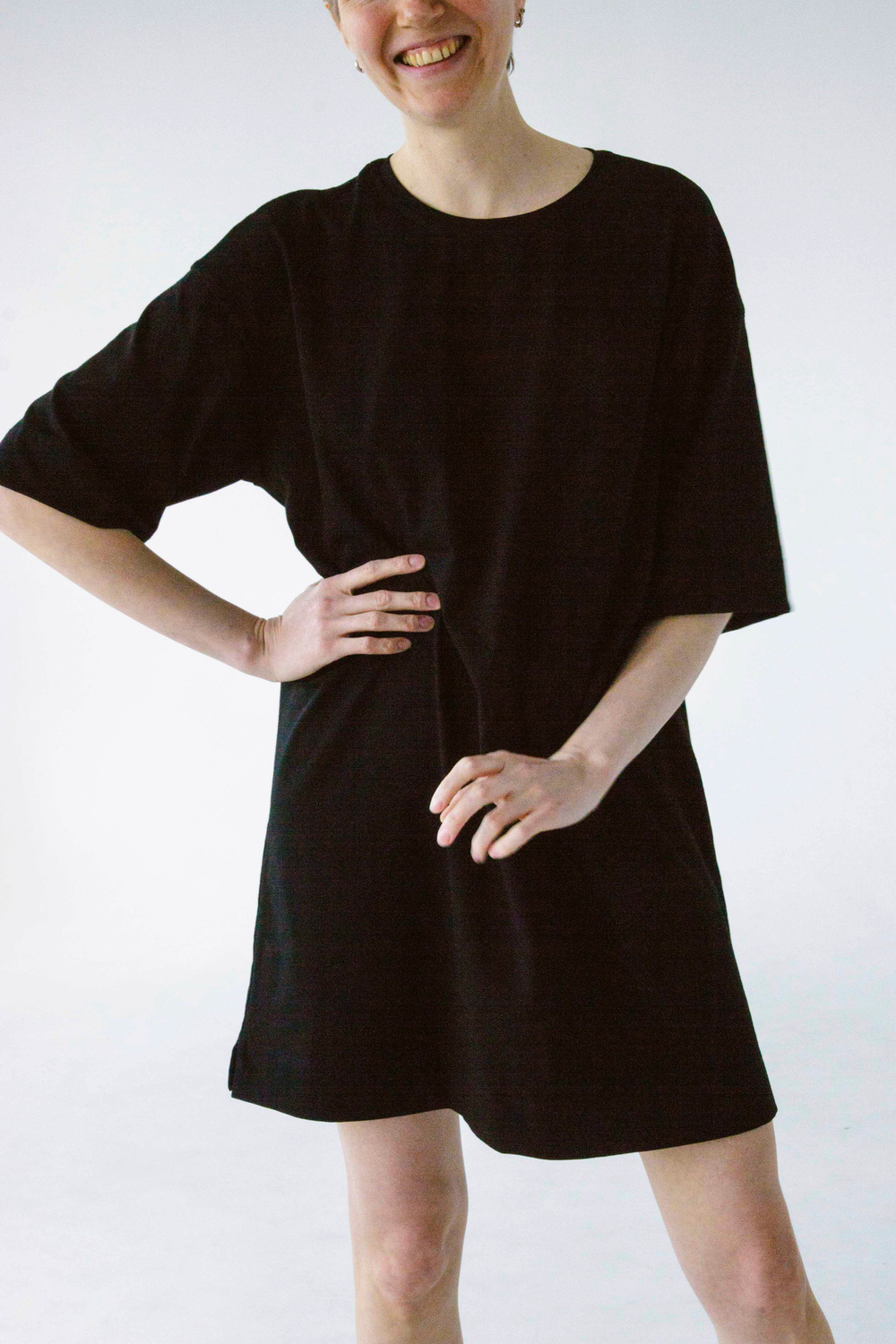 Укороченное платье-футболка | Последние размеры | XS