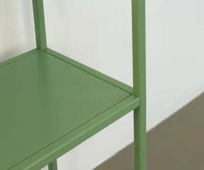 Стеллаж металлический 155х60х25, зеленый