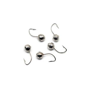 Мормышка вольф. точеная "ЯМАН" Дробь с отв., р.4, вес 0,7, цв. никель