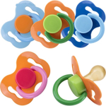 1466865 Пустышка латексная классическая «Бантик», от 0 мес., цвета МИКС