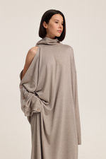 Платье трикотажное на пуговицах