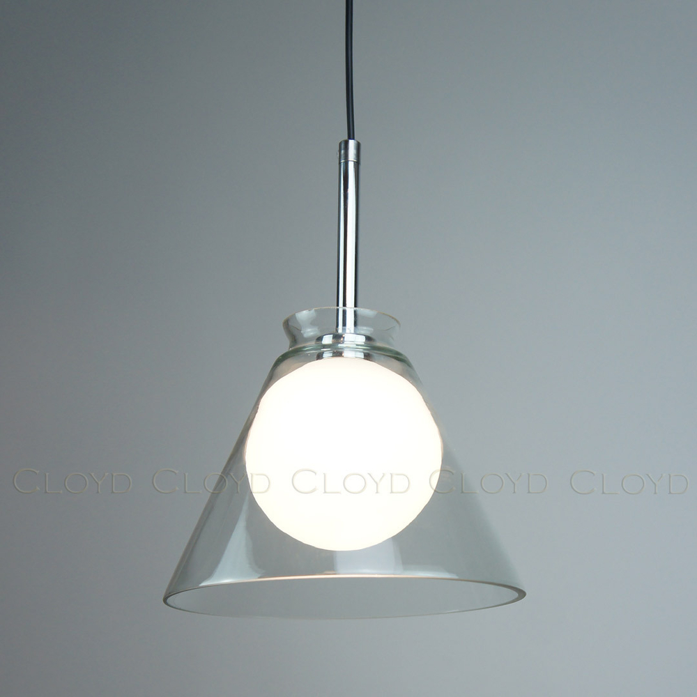 Подвесной светильник Cloyd FLAUNT-B P1 / Ø19 см - хром (арт.10791)