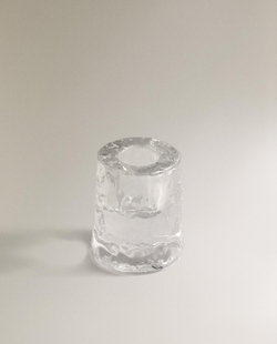 Zara Home Подсвечник из стекла, цвет прозрачный, 6 см