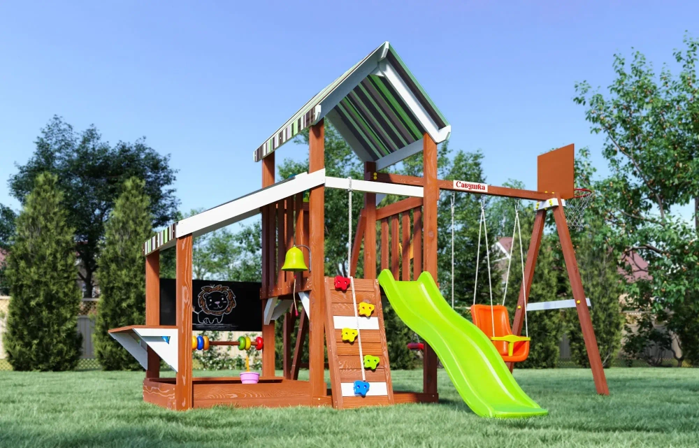 Детская площадка Савушка Тусун - 10 (салатовый)