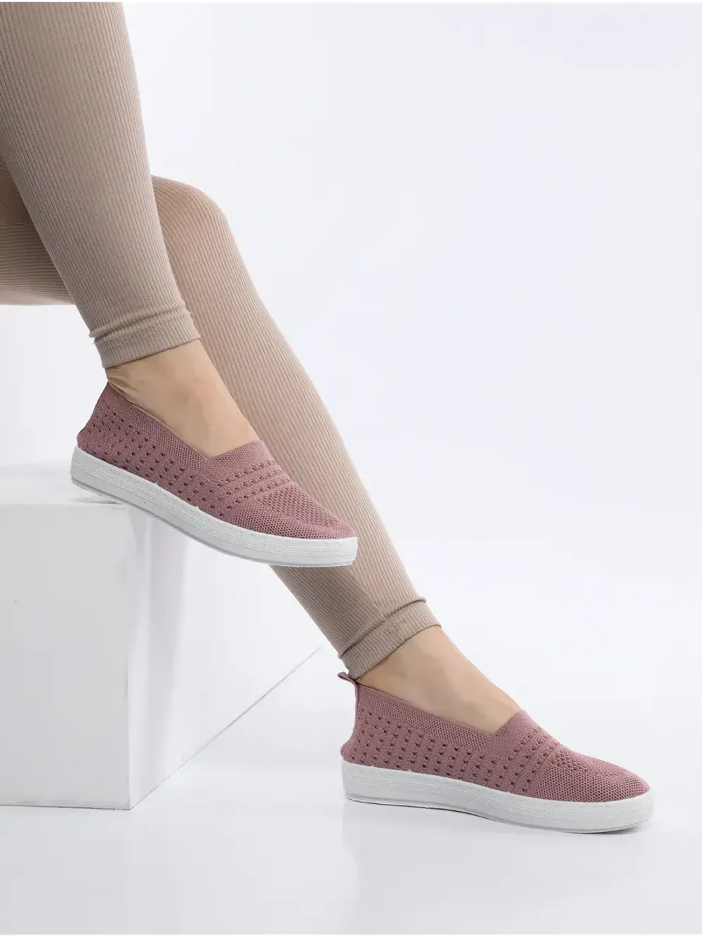 Мокасины летние текстильные