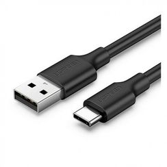 Кабель Ugreen US287 USB-A 2.0 - USB-C Cable Nickel Plating 1.5 м (60117) Black