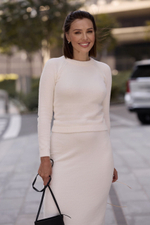 Джемпер в молочном  цвете