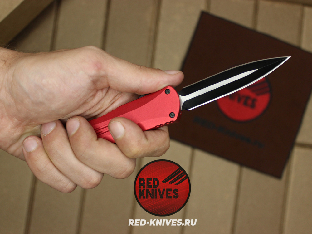Heretic Knives Manticore-E D/E - красная рук, черный клинок RK/Н104