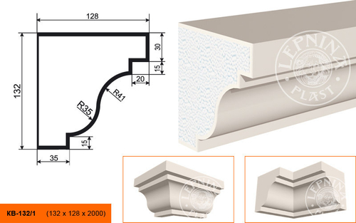 Фасадный карниз KB-132/1