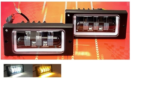 Фара п/туман. /2110. 2115/ 5 LED 50W 2-х режимный (белый+желтый свет) (Torino Auto)