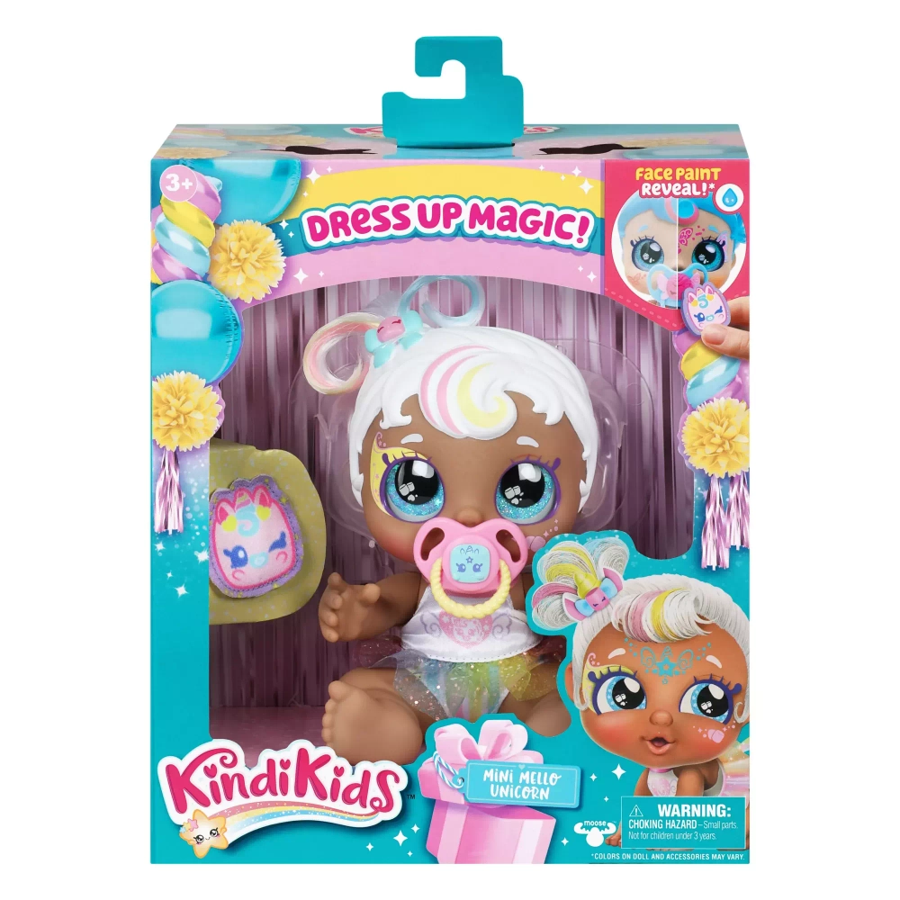 Кукла-пупс Kindi Kids Magic Baby Sister Mini Mello Unicorn (2023)