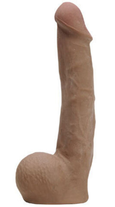 Реалистичный черный фаллоимитатор,  20.3 см