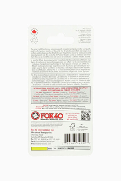 Свисток со шнурком Fox40 Classic