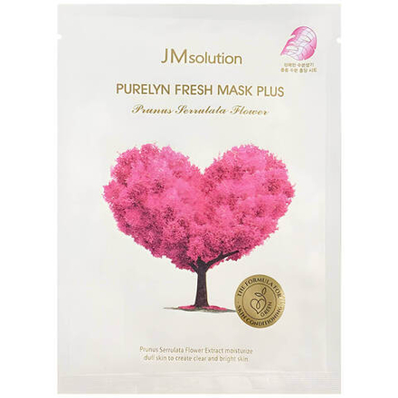 JMsolution Осветляющая тканевая маска с сакурой Purelyn Fresh Mask Plus Prunus Serrulata Flower