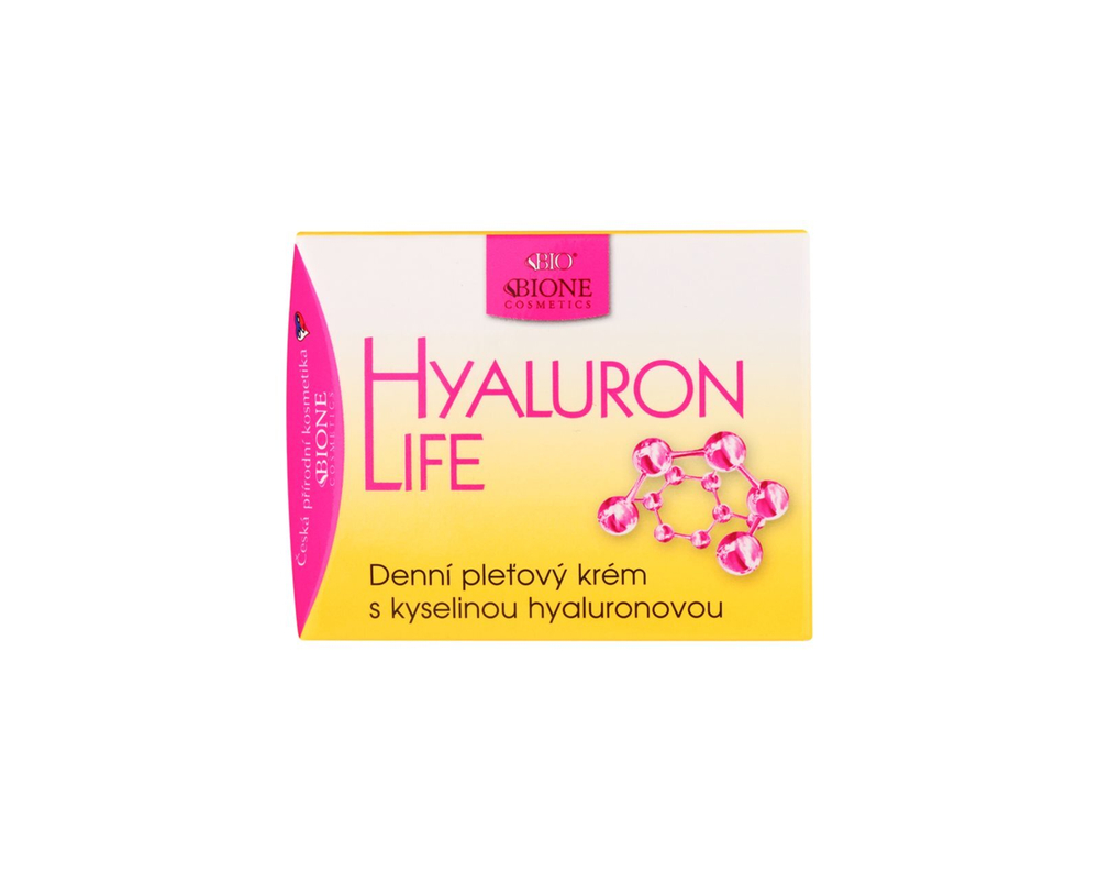 Bione Cosmetics Hyaluron Life - дневной крем для лица с гиалуроновой кислотой /   51  ml  / GTIN 8595061610517