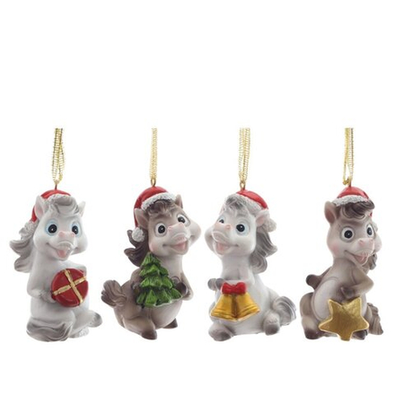 GAEM Фигурка декоративная подвесная "Лошадка", L4,5 W4 H7 см, 4в.