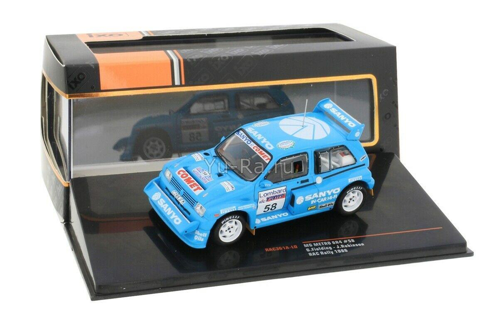 MG Metro 6R4 №58 Sanyo RAC Rally Fielding-Robinson 1986 IXO 1:43