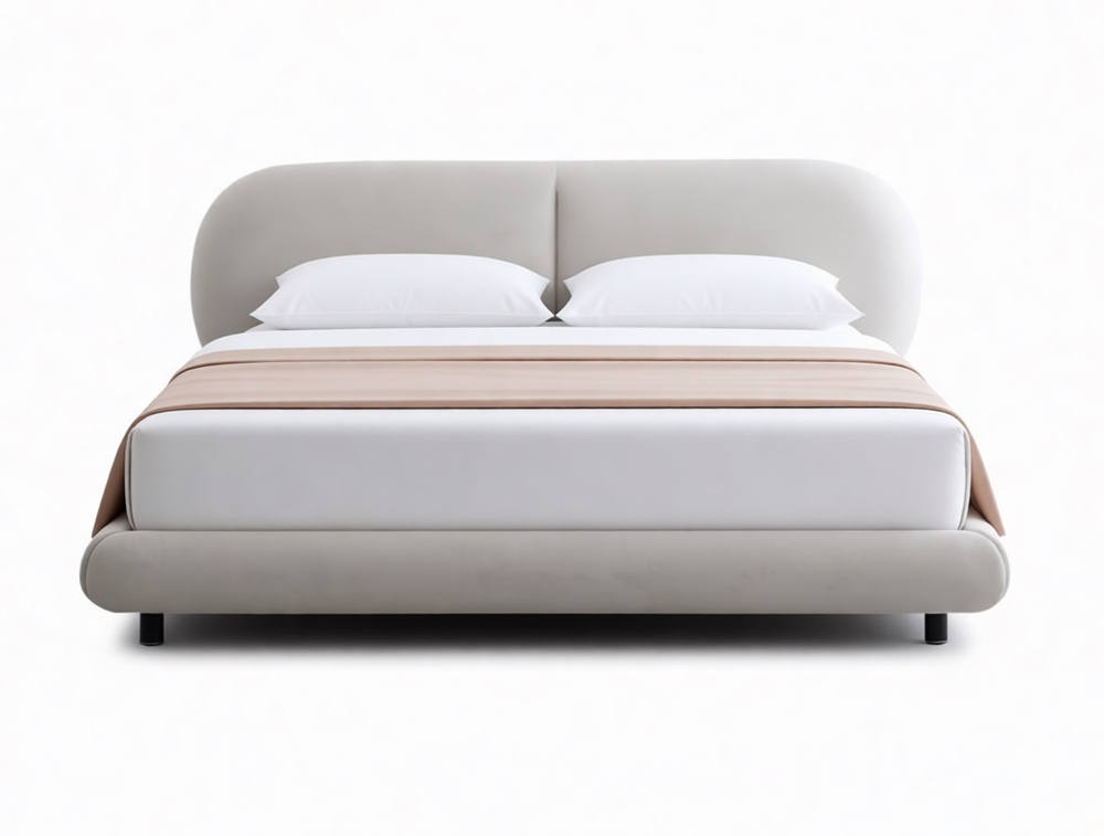 Двуспальная кровать с широким изголовьем Coco