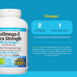 Natural Factors, RxOmega-3, омега-3 повышенной силы действия, 150 капсул (1075 мг в 1 капсуле)