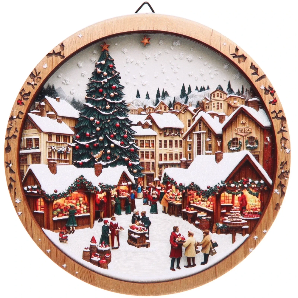 Подставка декоративная керамика 15см «Новогодние гуляния»