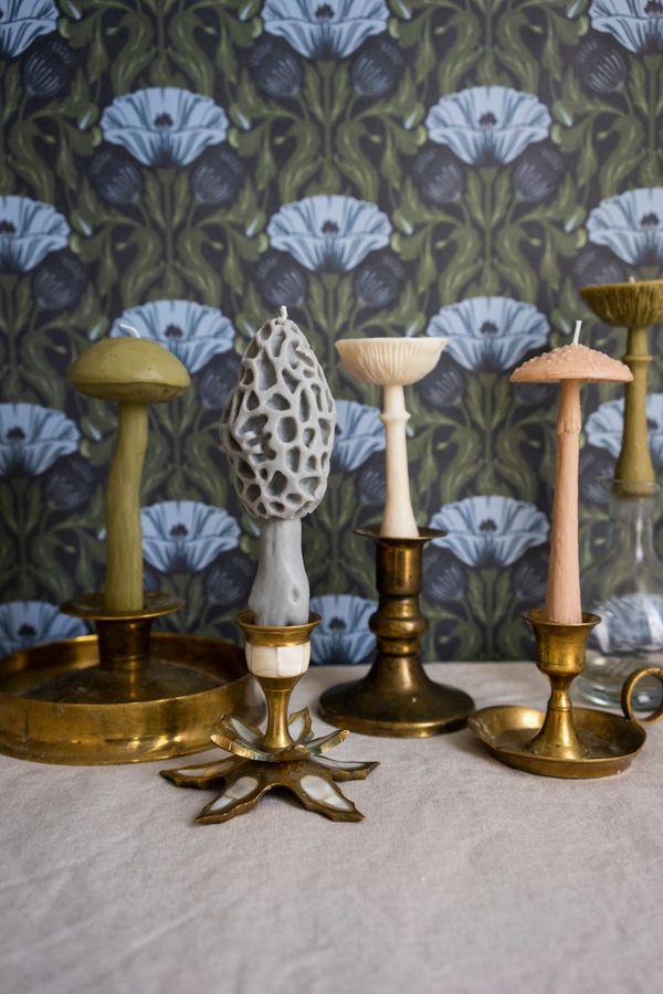 Свеча Гриб Сморчок серый (Пачули и дерево) - фото 4