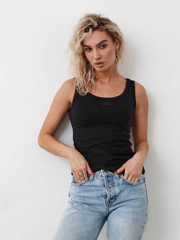 Майка базовая, черный