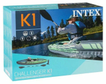 Каяк INTEX CHALLENGER К1, 68305, коричневый, синий