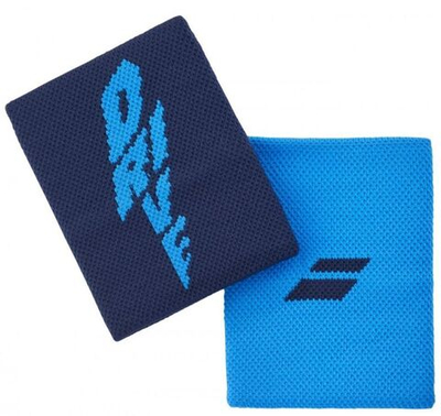 Напульсник теннисный Babolat Logo Jumbo Wristband - drive blue