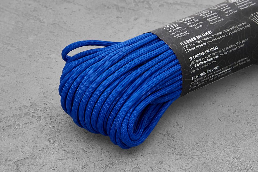 Паракорд 550 ultramarine blue, 1 метр, Atwoodrope