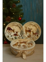 Новогодние подарочные тарелки 2шт