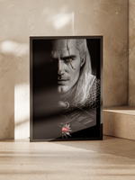 Постер плакат Геральт С Горящим Кулоном The Witcher Ведьмак