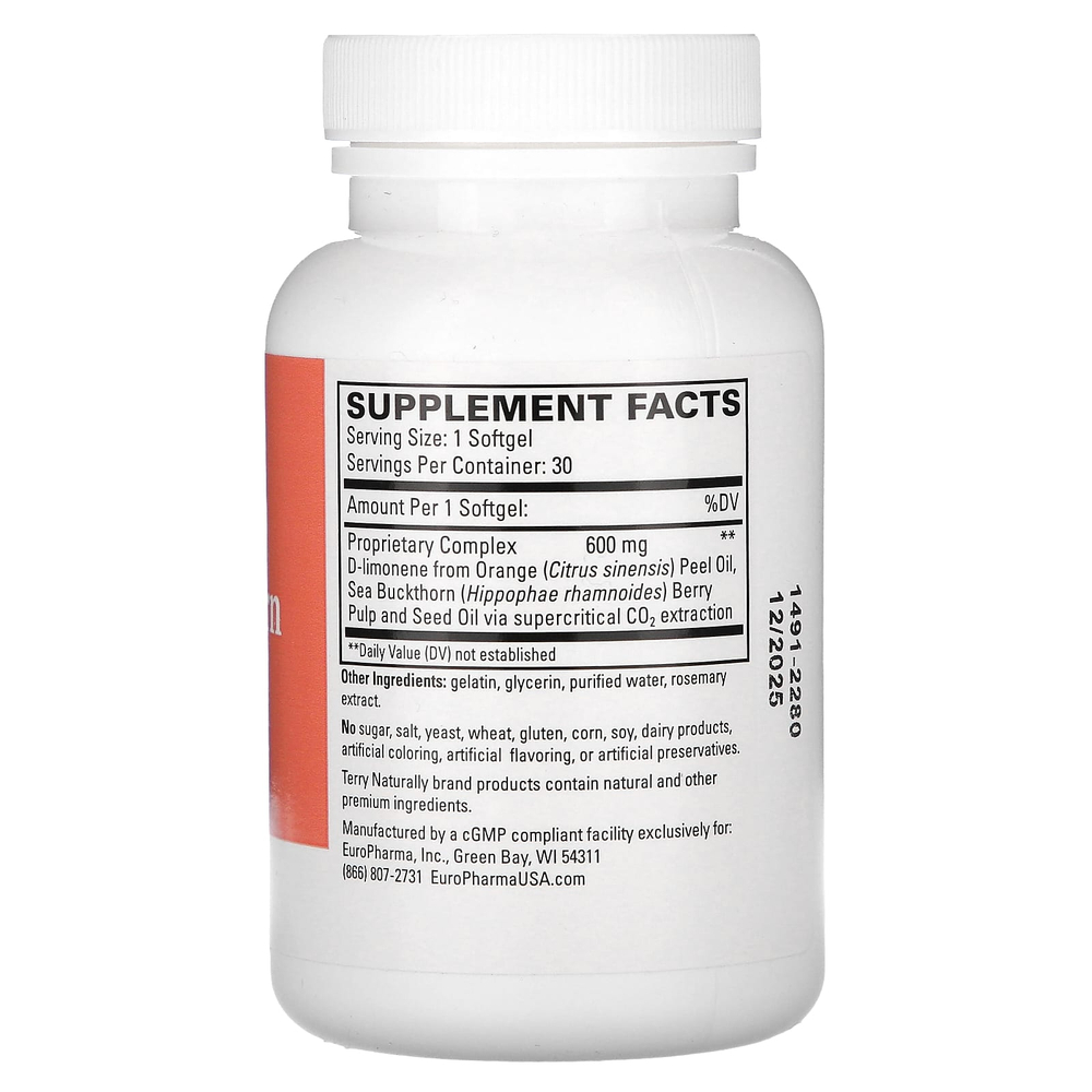 Terry Naturally, средство от изжоги, 30 мягких таблеток