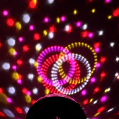 Диско-шар светодиодный «Каледоскоп», LED (красный, зеленый, синий), USB+mp3+пульт (220V)