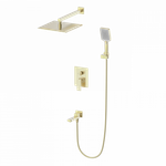 Душевая система встраиваемая WONZON & WOGHAND CUBE 2.0, Брашированное золото (WW-88087068-BG)