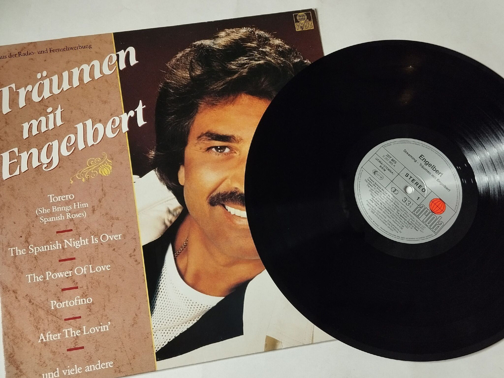 Винтажная виниловая пластинка LP Engelbert Humperdinck Traumen Mit Engelbert (Germany 1986)