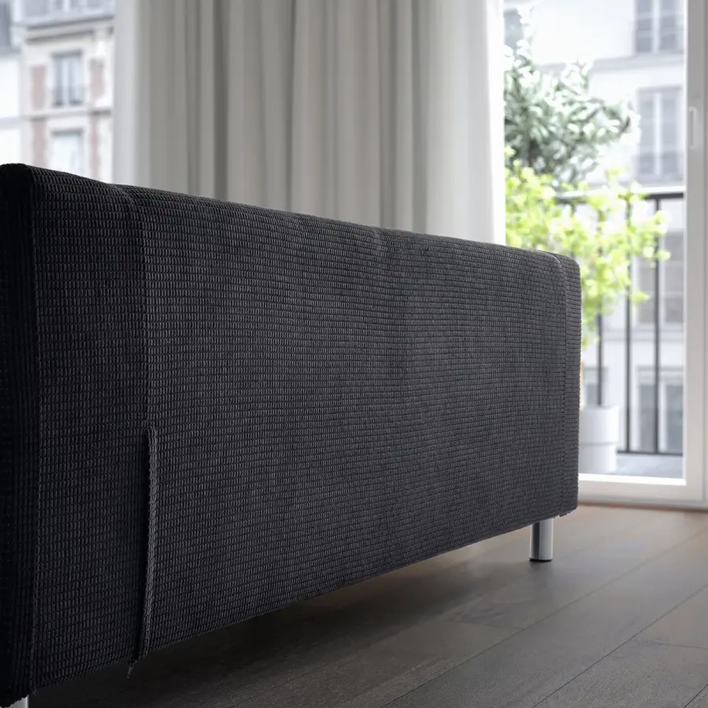 2-местный диван - IKEA KLIPPAN/КЛИППАН ИКЕА, 66х88х180 см, черный