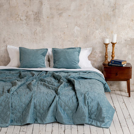 Покрывало на кровать ДЕККО (арт. BL02-401-03) - бирюзовое